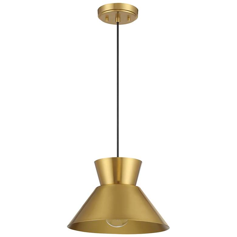 Image 2 1-Light Pendant in Natural Brass more views