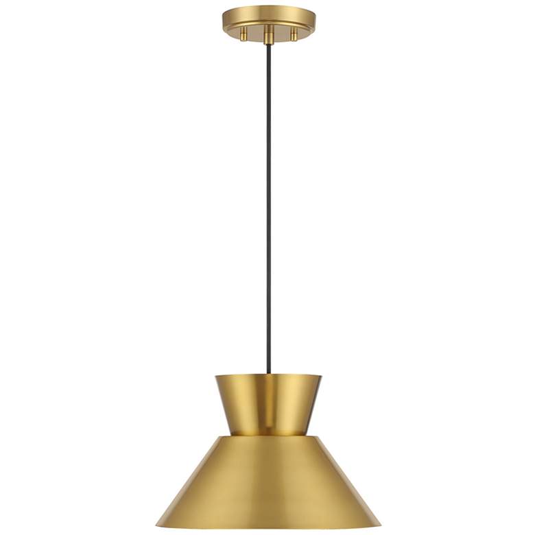 Image 3 1-Light Pendant in Natural Brass more views