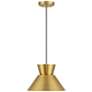 3_1-Light Pendant in Natural Brass more views