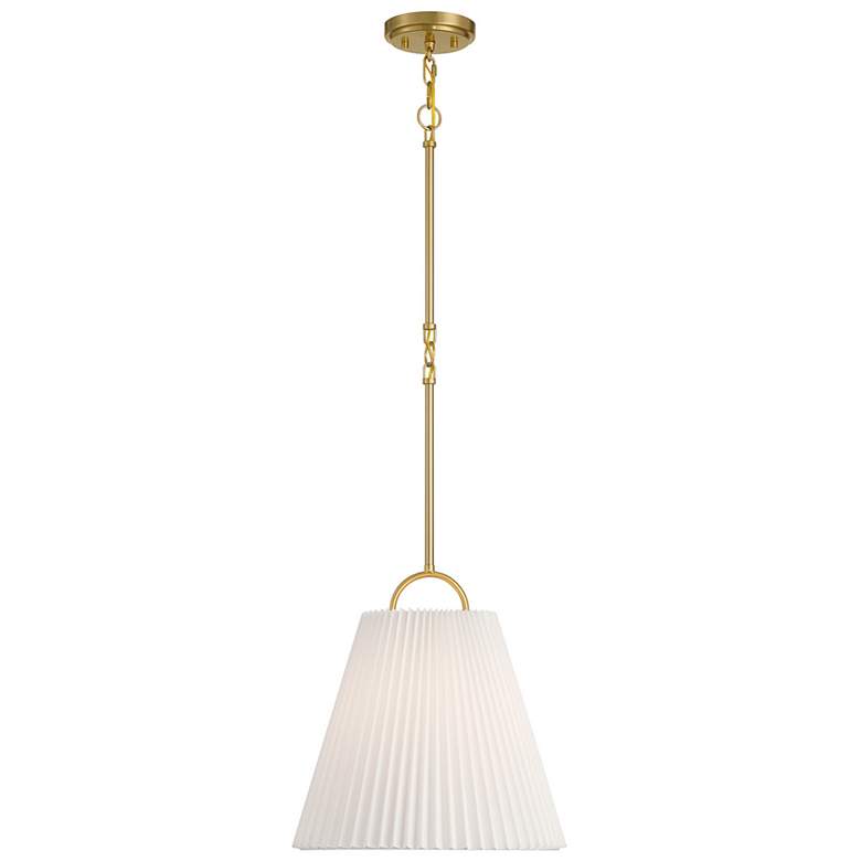 Image 1 1-Light Pendant in Natural Brass