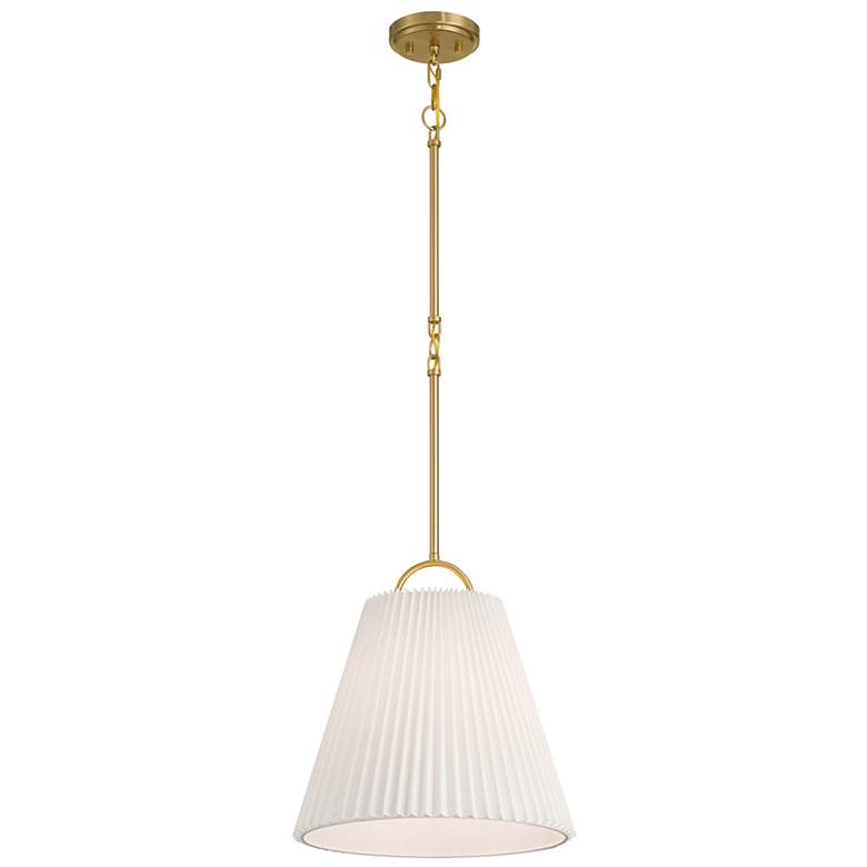 Image 3 1-Light Pendant in Natural Brass more views