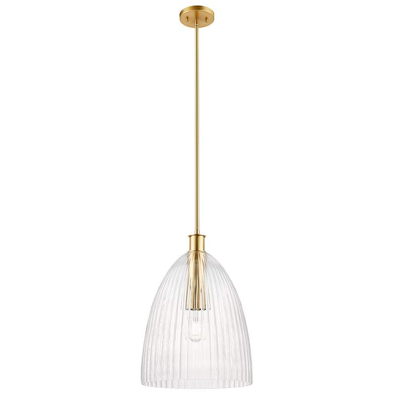 Image 4 1-Light Pendant in Natural Brass more views