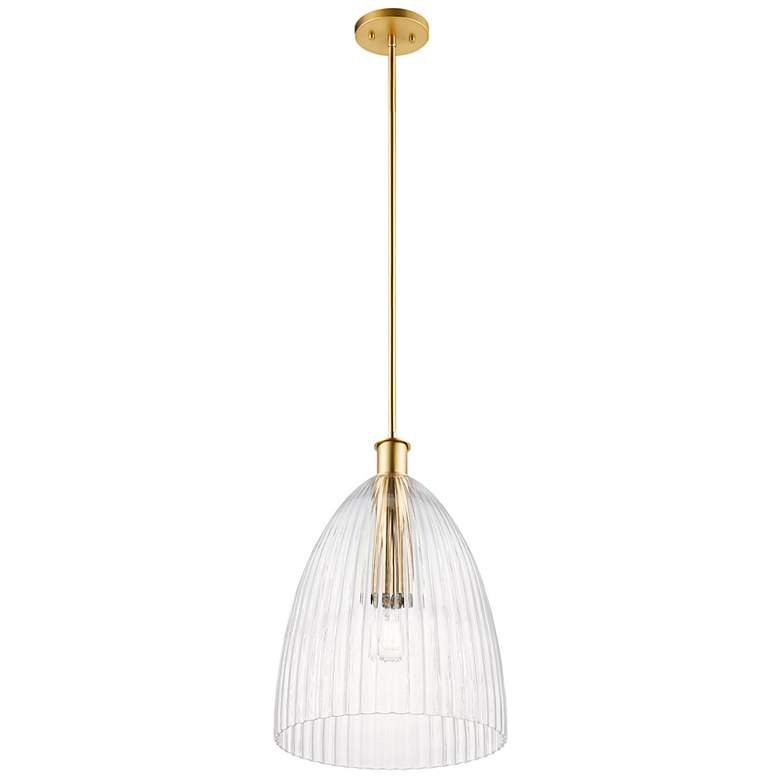 Image 5 1-Light Pendant in Natural Brass more views