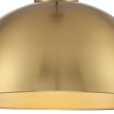 Image 2 1-Light Pendant in Natural Brass more views