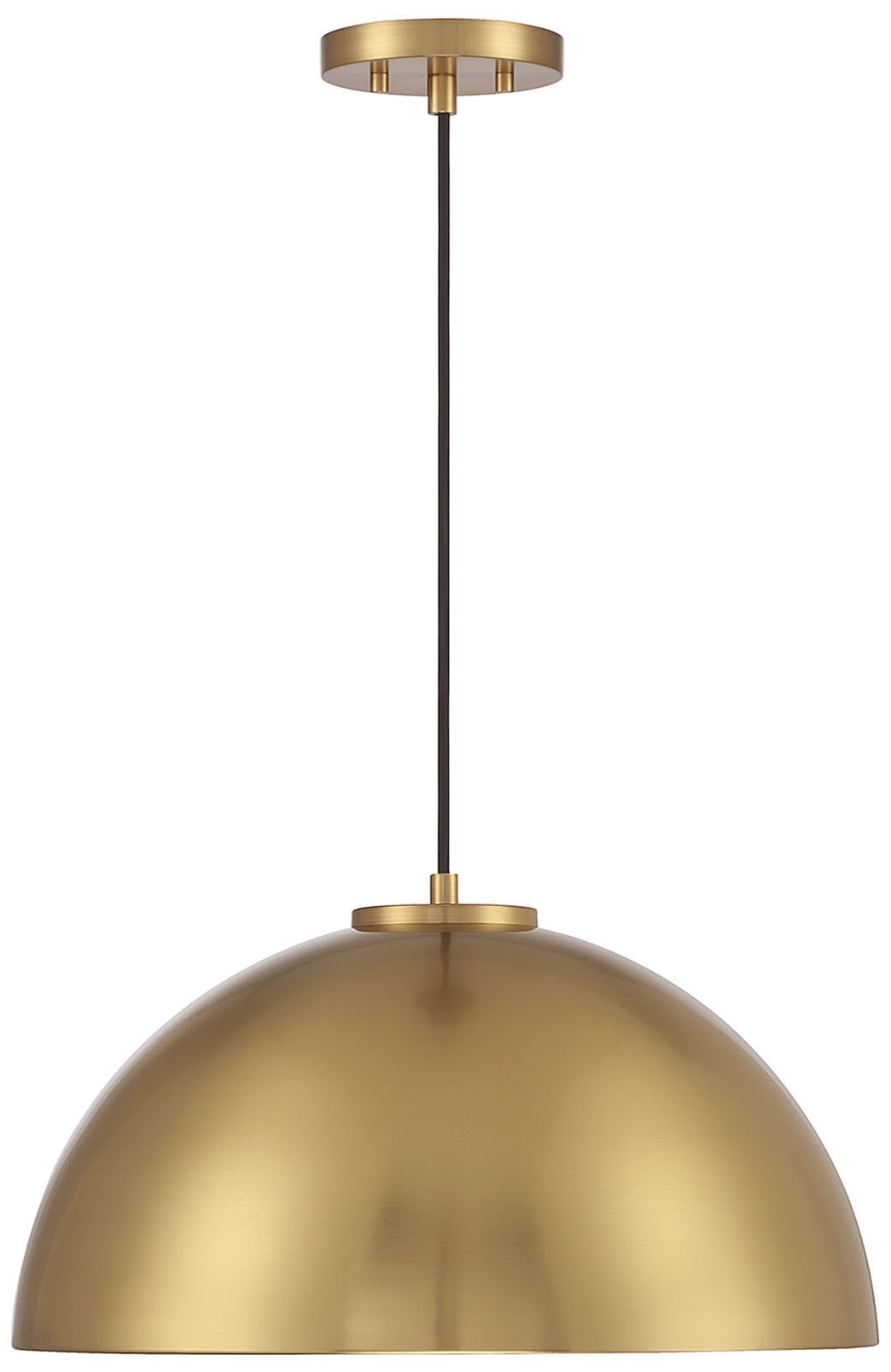 Image 4 1-Light Pendant in Natural Brass more views