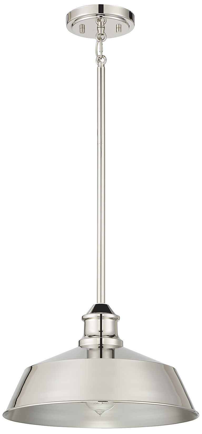 Image 2 1-Light Pendant in Polished Nickel more views