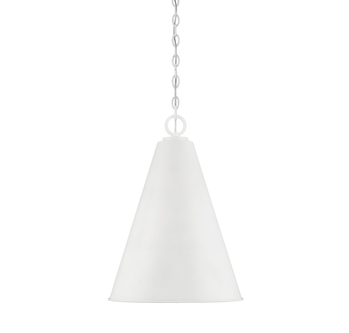 Image 4 1-Light Pendant in White more views