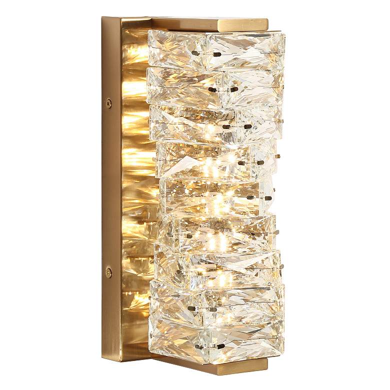 Image 1 1-Light Plating Brass Integrated LED Wall Lamp