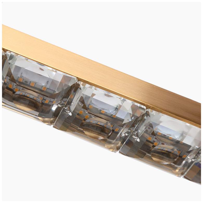 Image 4 1-light Plating Brass LED Chandelier with Crystal more views