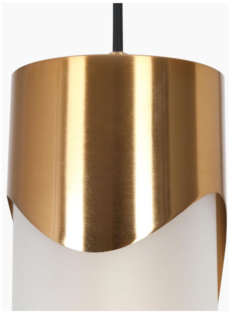 Image 3 1-light Plating Brass Pendant Lamp with Frosted Glass more views