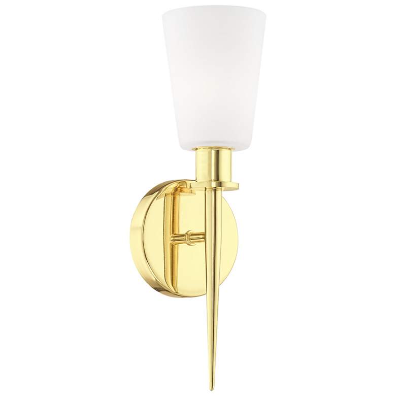 Image 1 1 Light Polished Brass ADA Wall Sconce