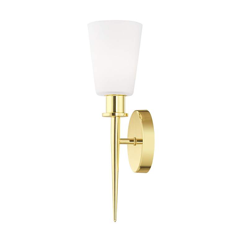 Image 4 1 Light Polished Brass ADA Wall Sconce more views