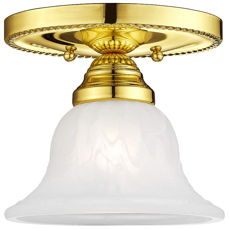 Image 2 1 Light Polished Brass Ceiling Mount