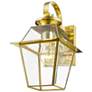 1 Light Polished Brass Outdoor Wall Lantern