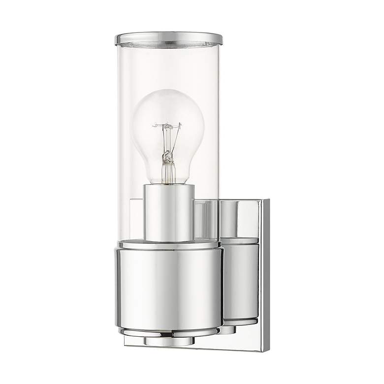 Image 3 1 Light Polished Chrome ADA Sconce more views