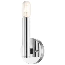 1 Light Polished Chrome ADA Sconce