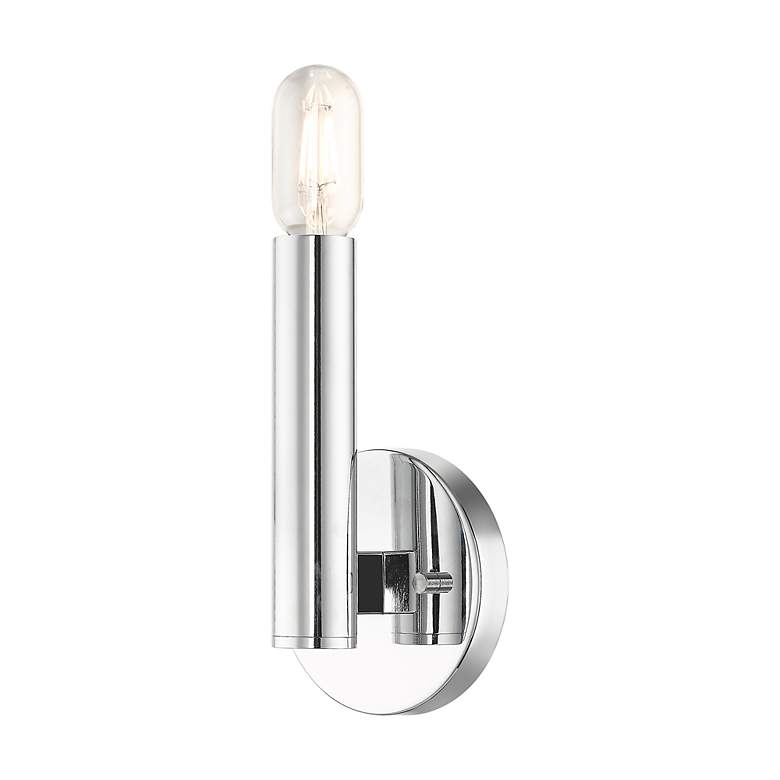 Image 4 1 Light Polished Chrome ADA Sconce more views