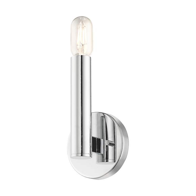 Image 5 1 Light Polished Chrome ADA Sconce more views