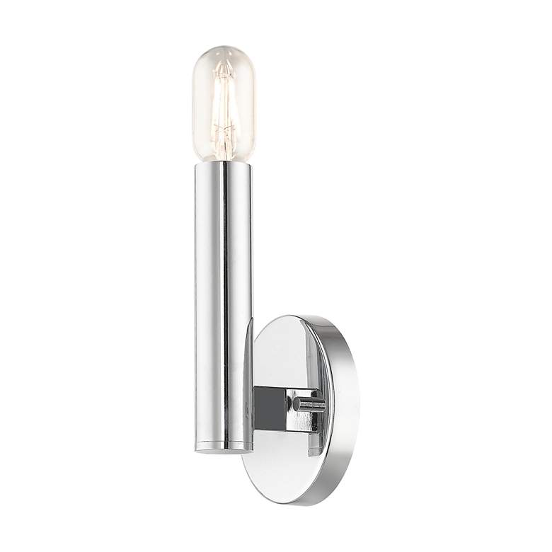 Image 6 1 Light Polished Chrome ADA Sconce more views