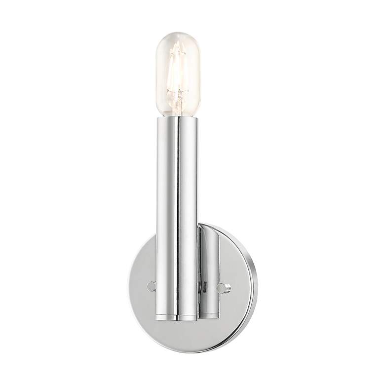 Image 7 1 Light Polished Chrome ADA Sconce more views