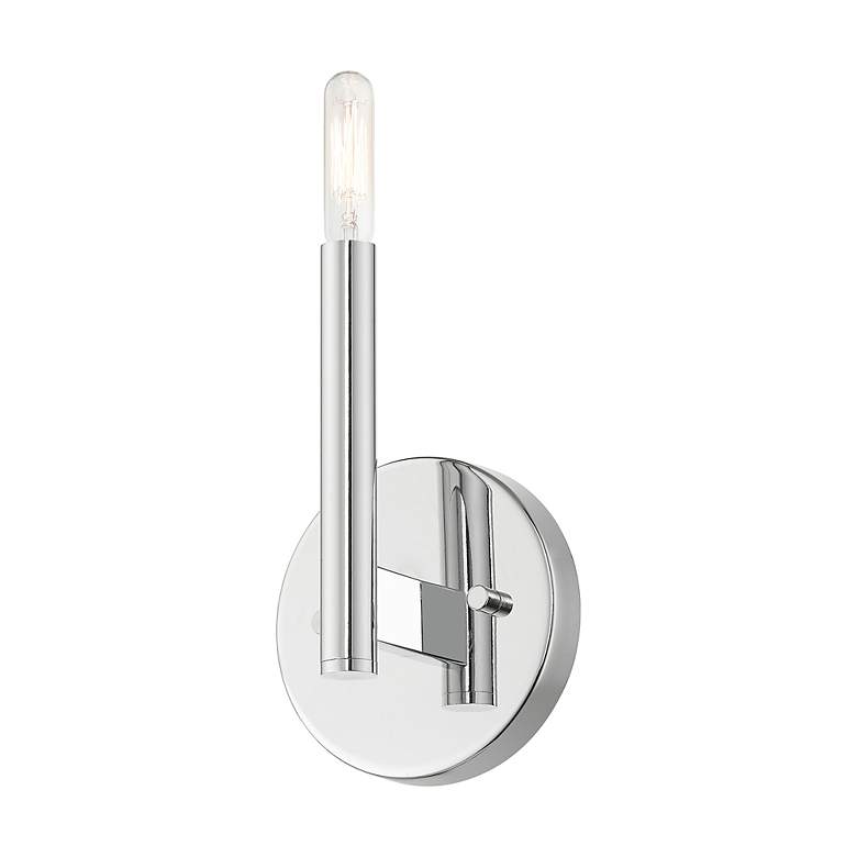 Image 4 1 Light Polished Chrome ADA Sconce more views