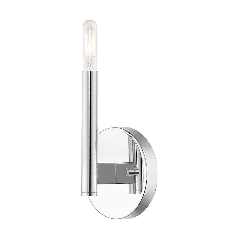 Image 6 1 Light Polished Chrome ADA Sconce more views