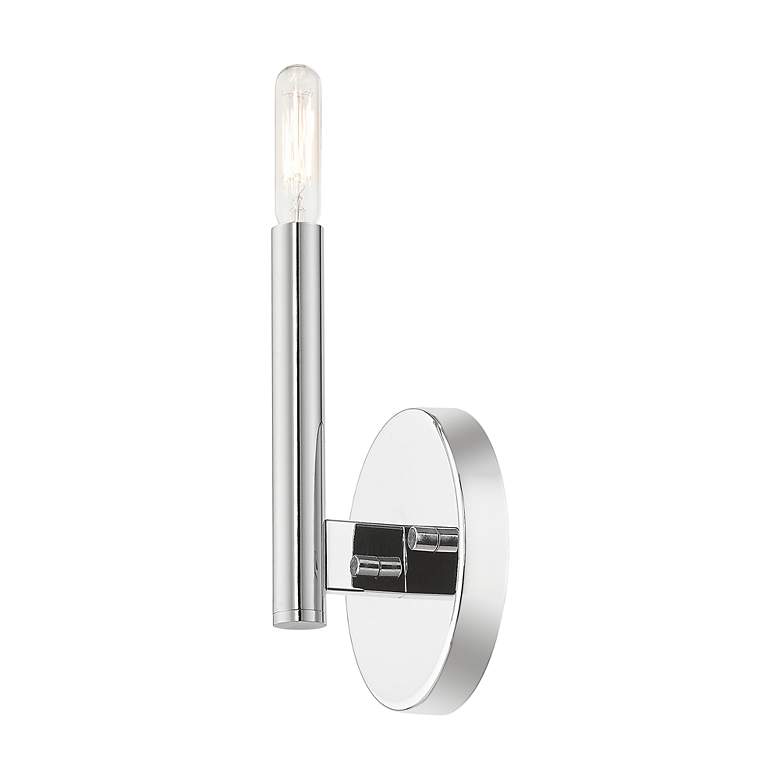 Image 7 1 Light Polished Chrome ADA Sconce more views