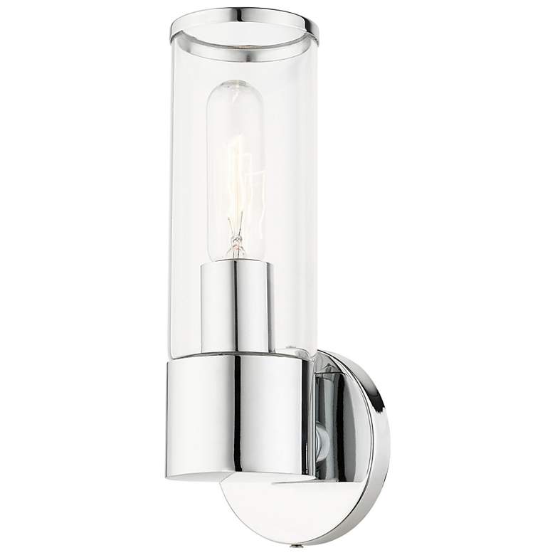 Image 7 1 Light Polished Chrome ADA Single Sconce more views