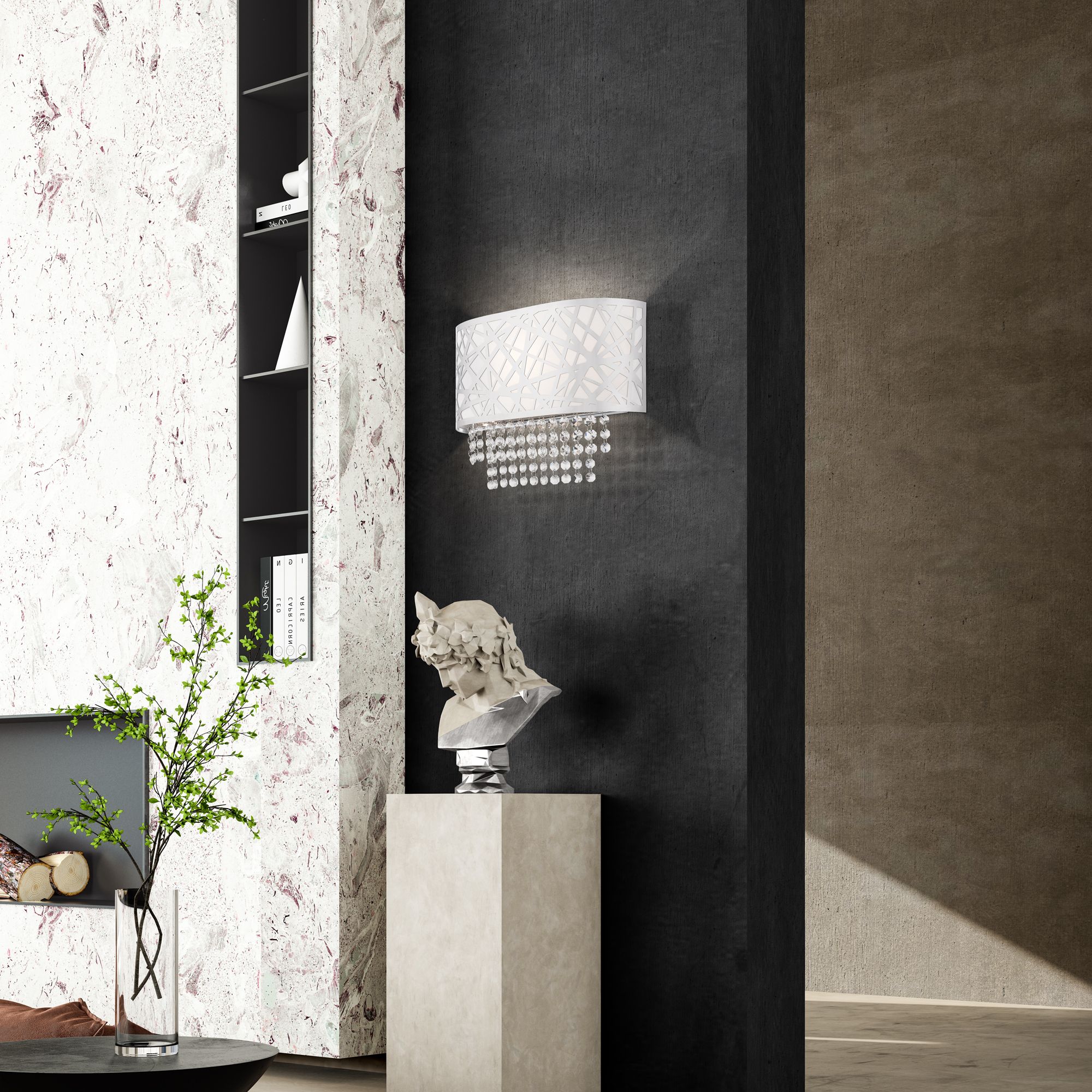 Image 7 1 Light Polished Chrome ADA Wall Sconce more views