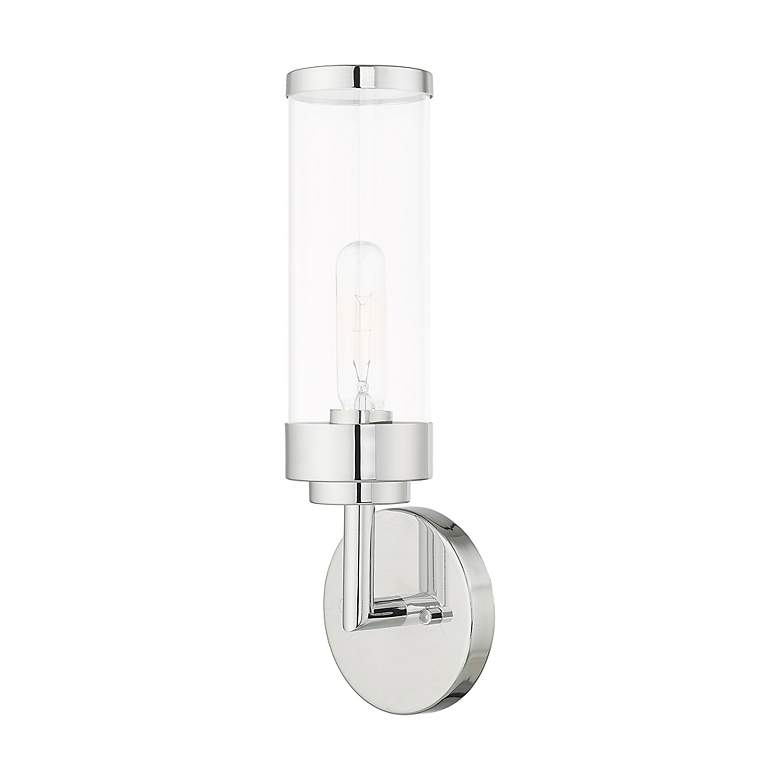 Image 2 1 Light Polished Chrome ADA Wall Sconce more views