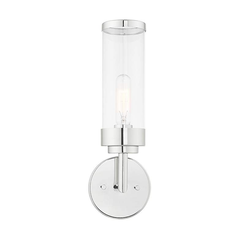 Image 3 1 Light Polished Chrome ADA Wall Sconce more views