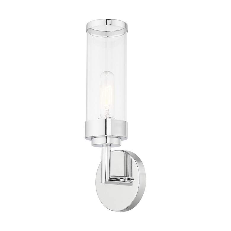 Image 4 1 Light Polished Chrome ADA Wall Sconce more views