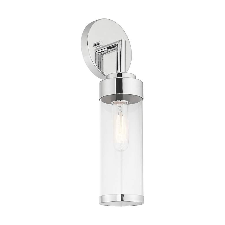 Image 5 1 Light Polished Chrome ADA Wall Sconce more views
