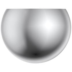1 Light Polished Chrome Wall Sconce