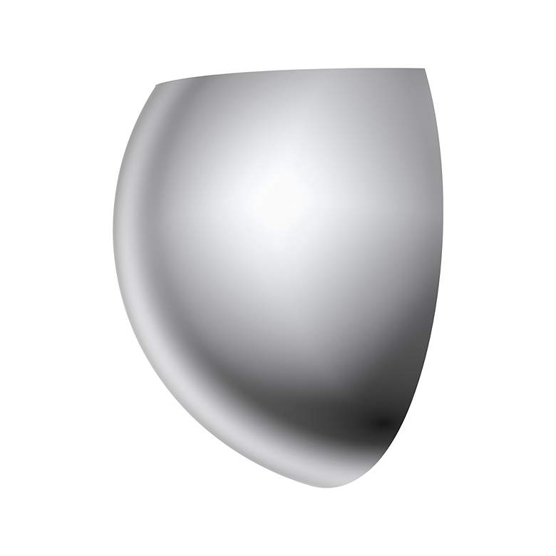 Image 4 1 Light Polished Chrome Wall Sconce more views