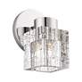 4_1 Light Polished Nickel Crystal Single Sconce more views
