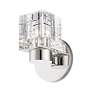 5_1 Light Polished Nickel Crystal Single Sconce more views