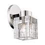 6_1 Light Polished Nickel Crystal Single Sconce more views