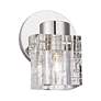 7_1 Light Polished Nickel Crystal Single Sconce more views