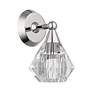 3_1 Light Polished Nickel Crystal Single Sconce more views