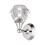 6_1 Light Polished Nickel Crystal Single Sconce more views