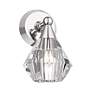 7_1 Light Polished Nickel Crystal Single Sconce more views
