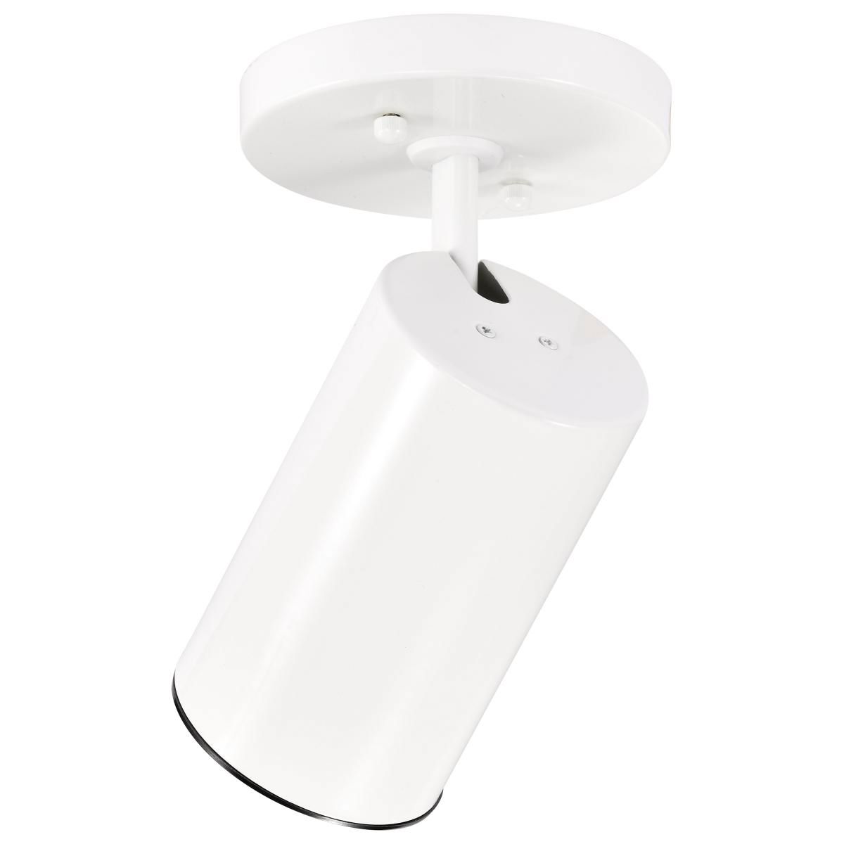 Image 6 1 Light - R20 - Straight Cylinder - White Finish more views