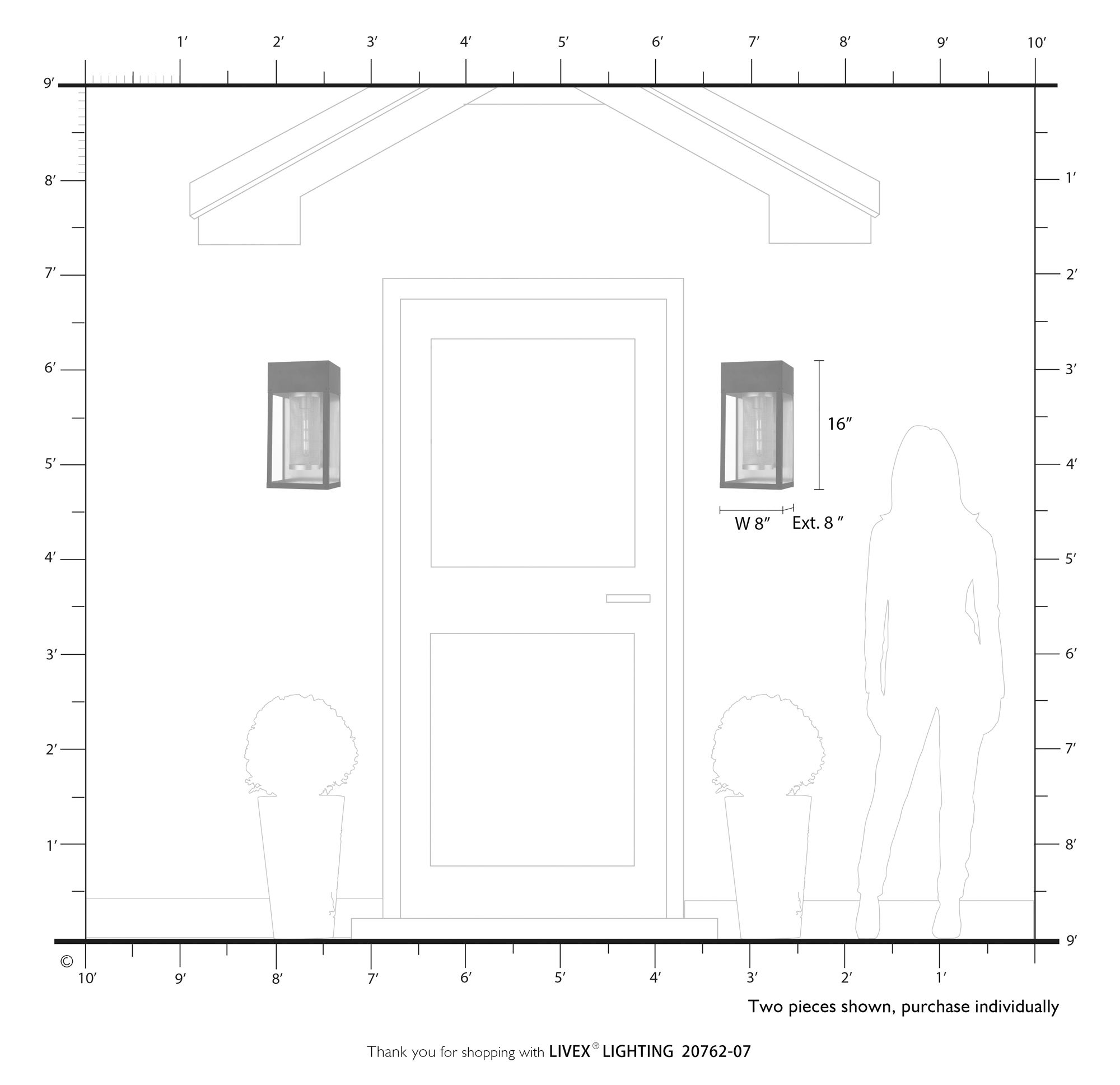 1 Light Reflector Outdoor Wall Lantern