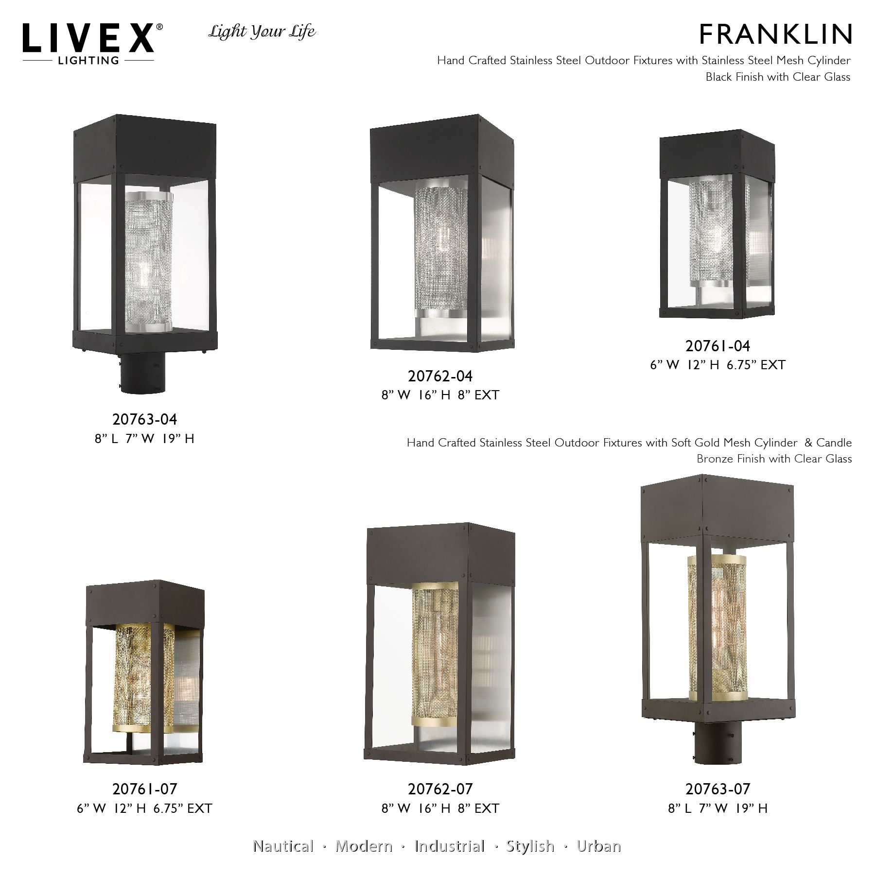 1 Light Reflector Outdoor Wall Lantern