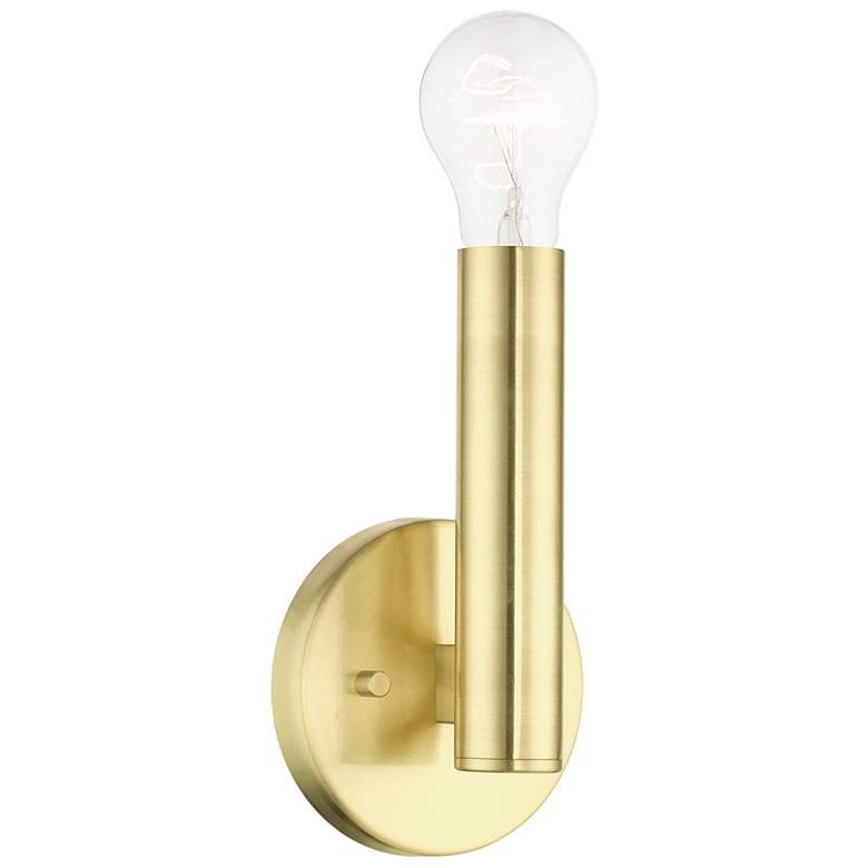 Image 1 1 Light Satin Brass ADA Sconce