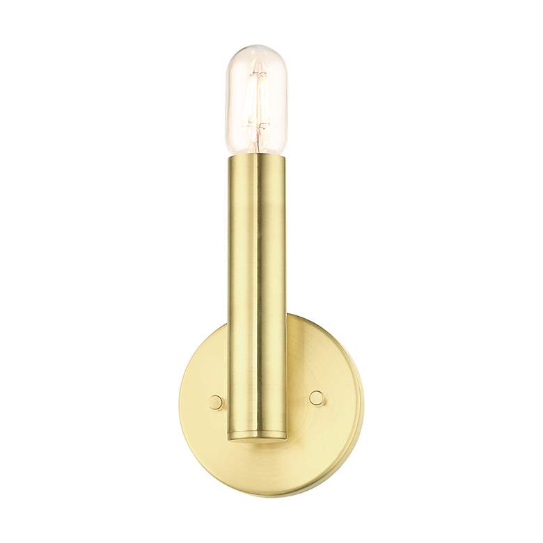 Image 5 1 Light Satin Brass ADA Sconce more views