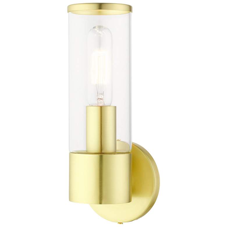 Image 1 1 Light Satin Brass ADA Single Sconce