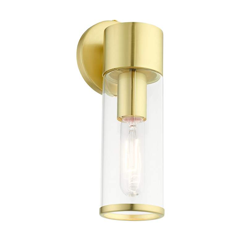 Image 5 1 Light Satin Brass ADA Single Sconce more views