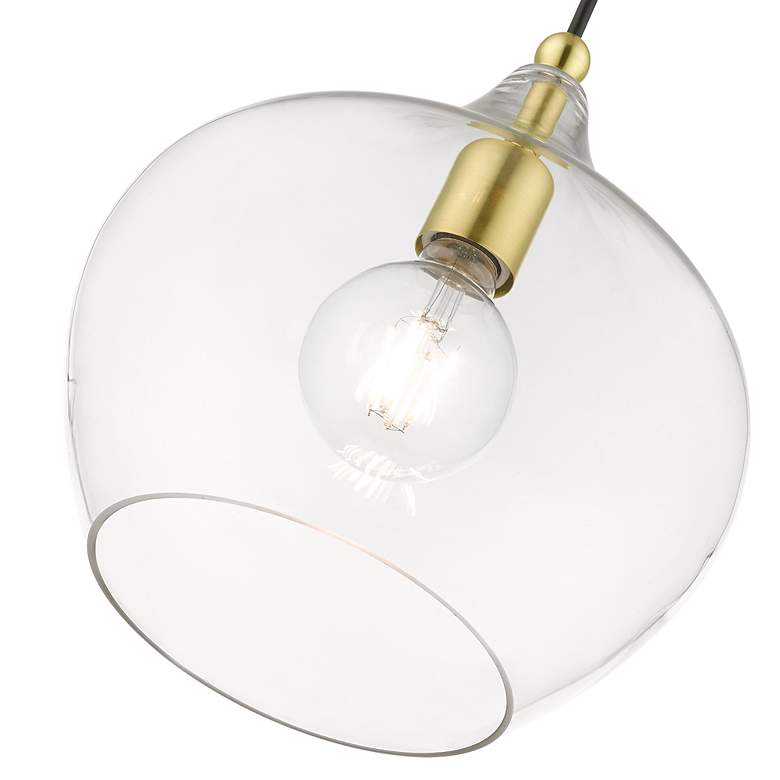 Image 7 1 Light Satin Brass with Polished Brass Accent Pendant more views